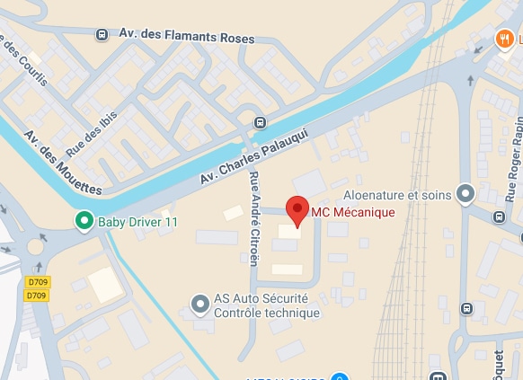 MC Mécanique Carcassonne: Localisation précise sur carte Plan de Carcassonne: MC Mécanique Rue André Citroën, Av. Charles Palauqui. Inclut Baby Driver 11, AS Auto Sécurité Contrôle technique.